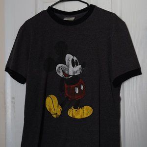 Distressed Walt Disney Parks Mickey Mouse Ringer T